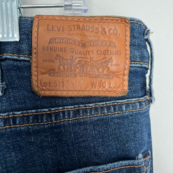 Levi 511 Men’s Denim 40x32 Straight Relaxed Work Hike Yard Farm School Comfort - Picture 5 of 9